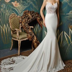 enzoani blue juri wedding dress